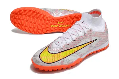 Nike Air Zoom Mercurial Superfly 9 Elite TF - White/Vibrant Orange/Electric Yellow