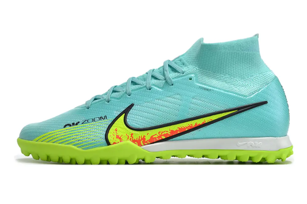 Nike Air Zoom Mercurial Superfly 9 Elite TF - Aqua/Neon Yellow/Black