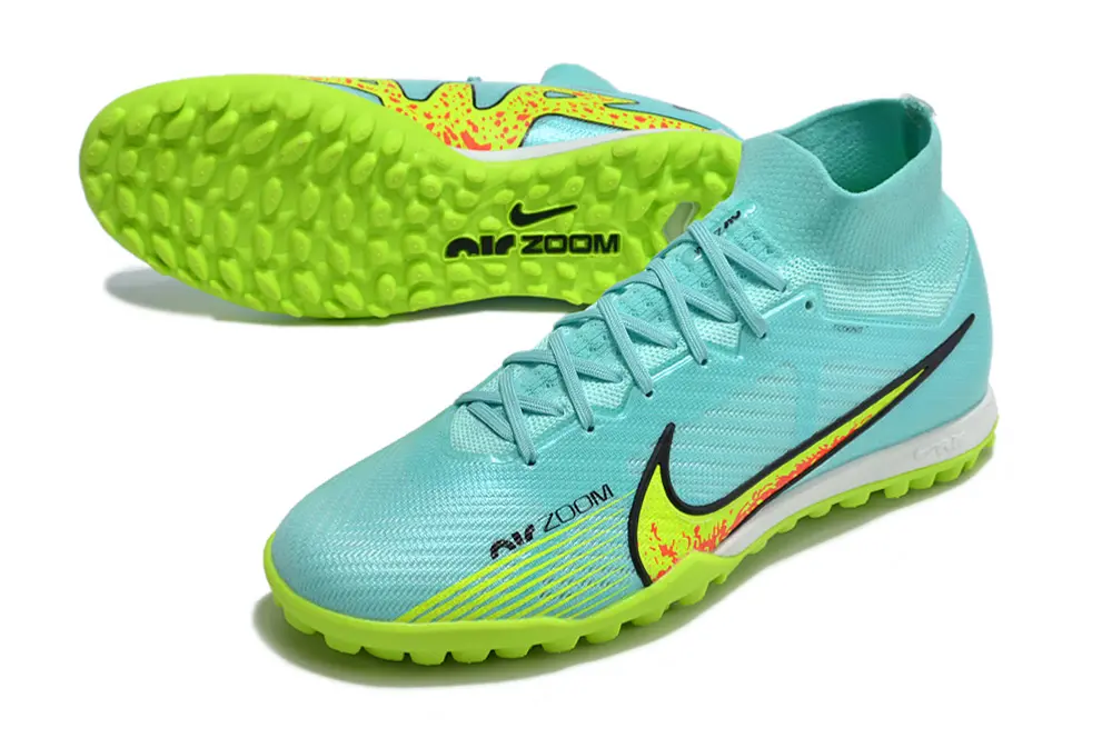 Nike Air Zoom Mercurial Superfly 9 Elite TF - Aqua/Neon Yellow/Black