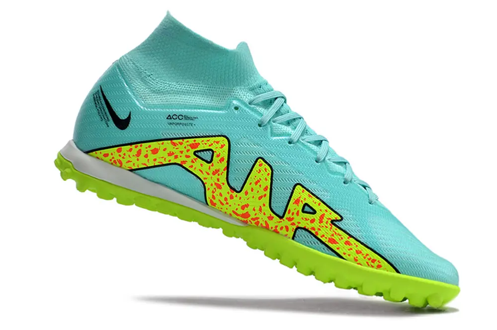 Nike Air Zoom Mercurial Superfly 9 Elite TF - Aqua/Neon Yellow/Black
