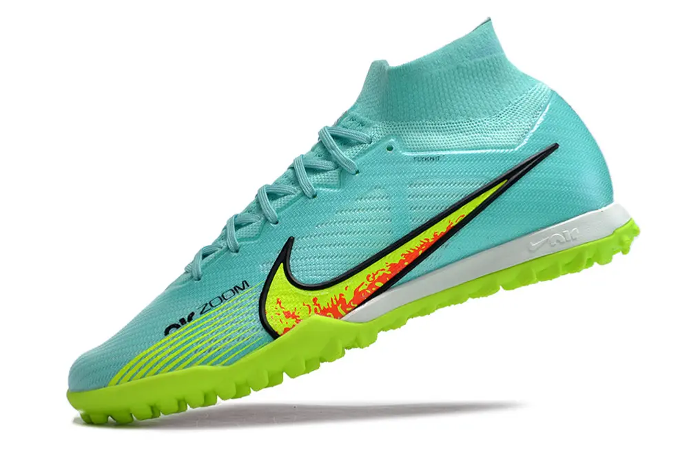 Nike Air Zoom Mercurial Superfly 9 Elite TF - Aqua/Neon Yellow/Black