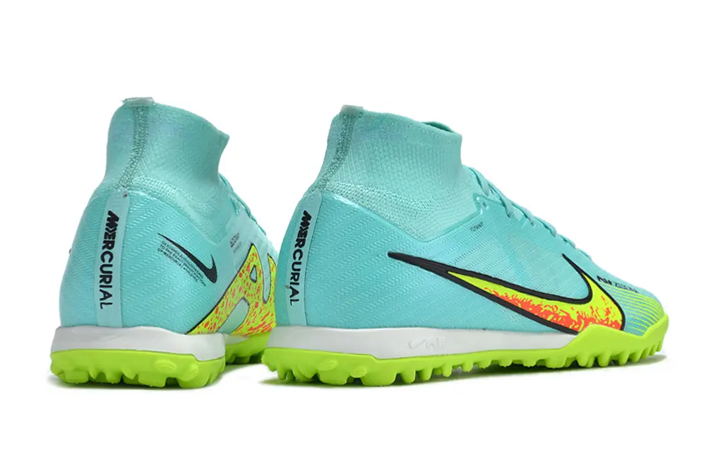 Nike Air Zoom Mercurial Superfly 9 Elite TF - Aqua/Neon Yellow/Black