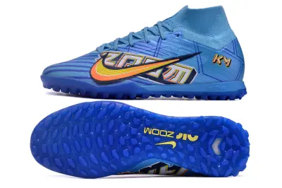 Mbappé x Nike Air Zoom Mercurial Superfly 9 Elite TF - Blue/Bright Blue/Orange