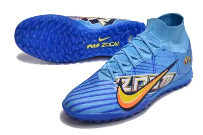 Mbappé x Nike Air Zoom Mercurial Superfly 9 Elite TF - Blue/Bright Blue/Orange