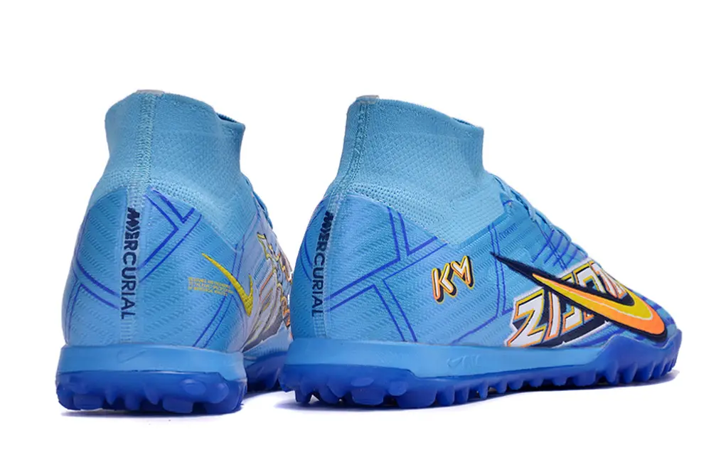 Mbappé x Nike Air Zoom Mercurial Superfly 9 Elite TF - Blue/Bright Blue/Orange