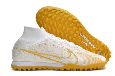 Nike Air Zoom Mercurial Superfly 9 Elite TF - White/Sunny Yellow/Snow White