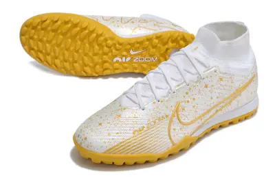 Nike Air Zoom Mercurial Superfly 9 Elite TF - White/Sunny Yellow/Snow White