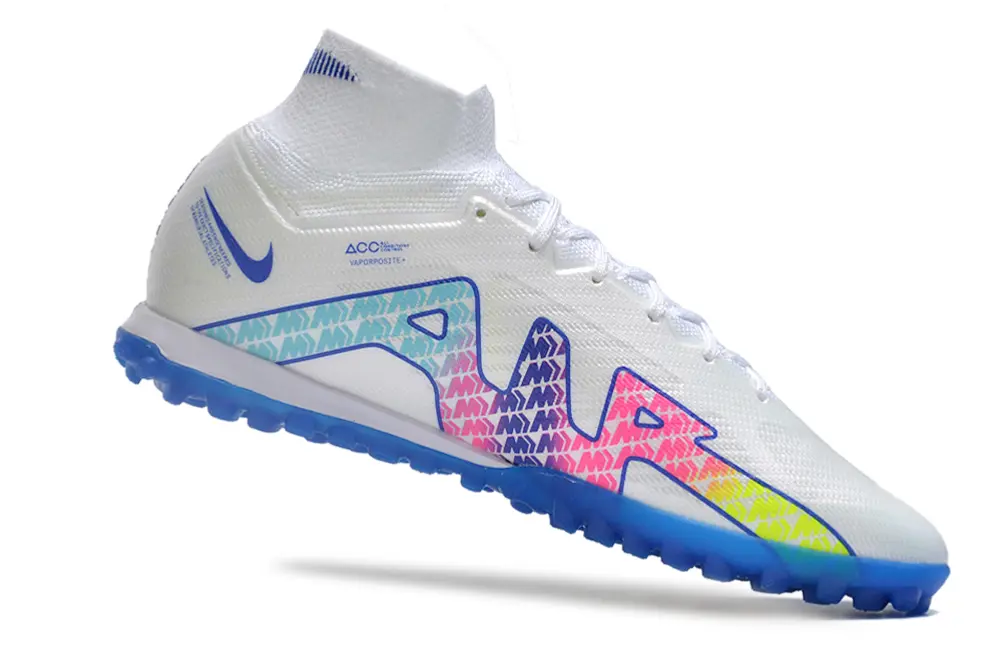 Nike Air Zoom Mercurial Superfly 9 Elite TF - White/Vibrant Blue/Neon Pink