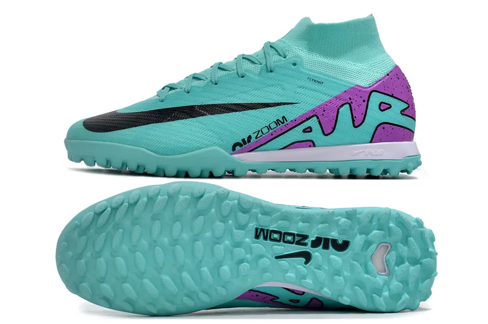Nike Air Zoom Mercurial Superfly 9 Elite TF - Aqua/Vibrant Purple/Black