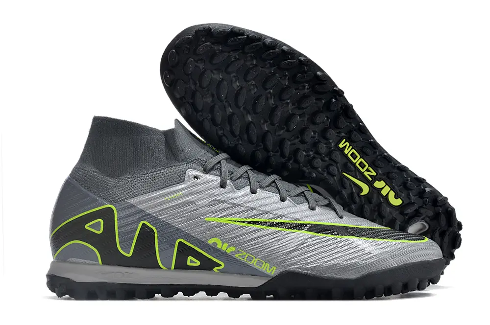 Nike Air Zoom Mercurial Superfly 9 Elite TF - Gray/Vivid Green/Black