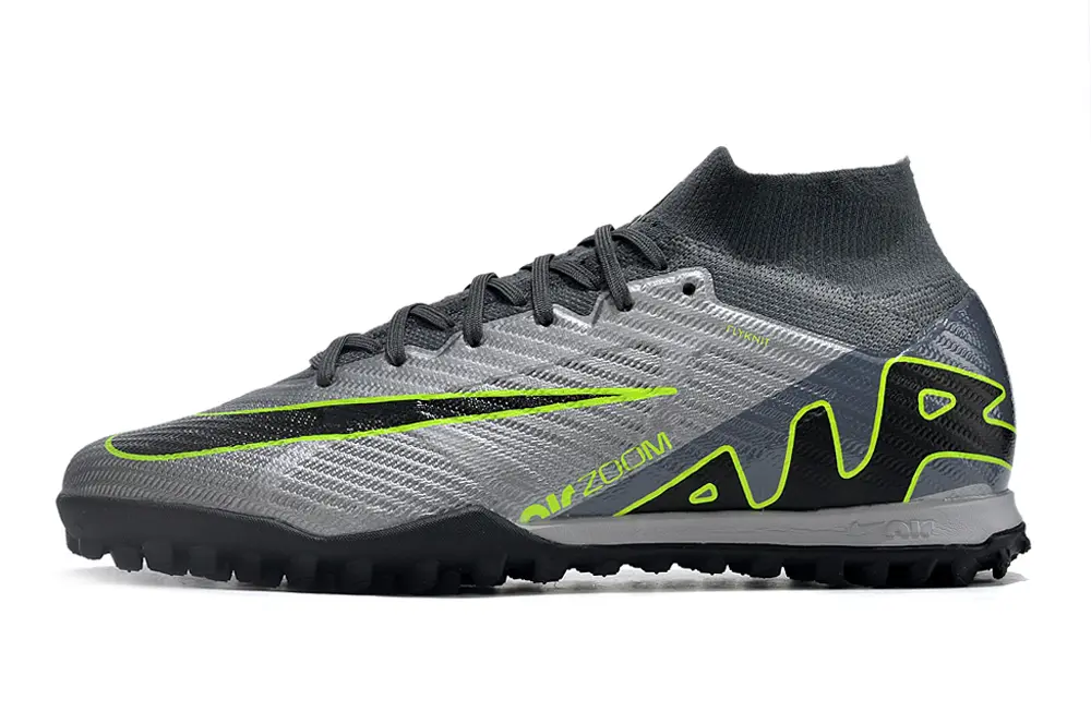 Nike Air Zoom Mercurial Superfly 9 Elite TF - Gray/Vivid Green/Black