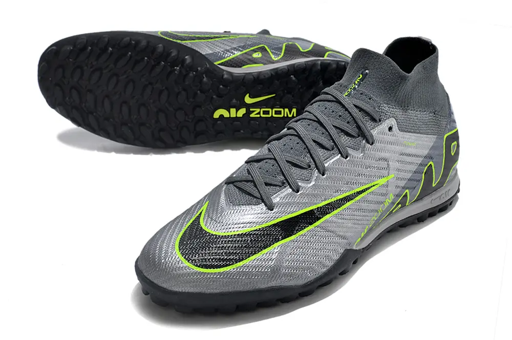 Nike Air Zoom Mercurial Superfly 9 Elite TF - Gray/Vivid Green/Black
