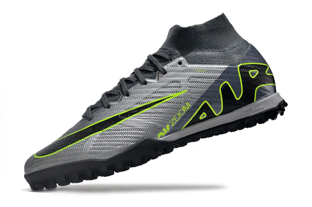 Nike Air Zoom Mercurial Superfly 9 Elite TF - Gray/Vivid Green/Black