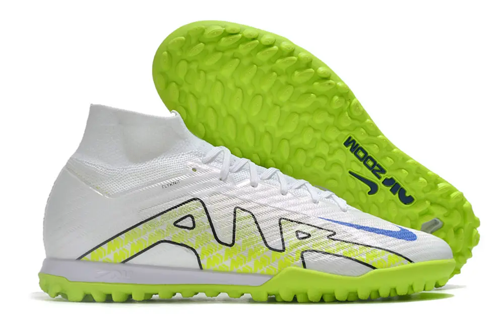 Nike Air Zoom Mercurial Superfly 9 Elite TF - White/Electric Lime/Blue Void