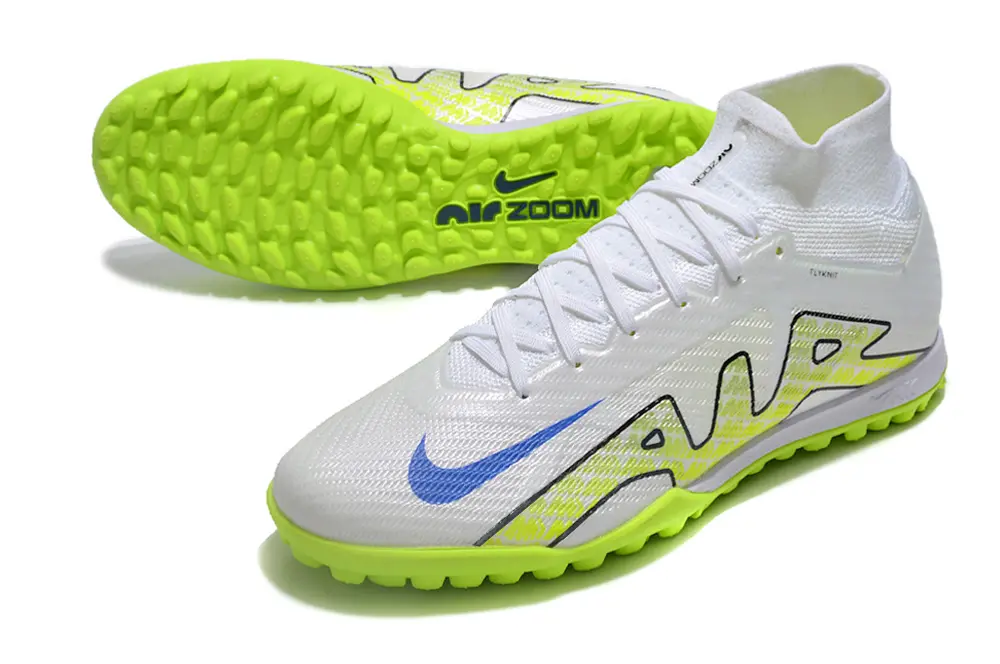 Nike Air Zoom Mercurial Superfly 9 Elite TF - White/Electric Lime/Blue Void