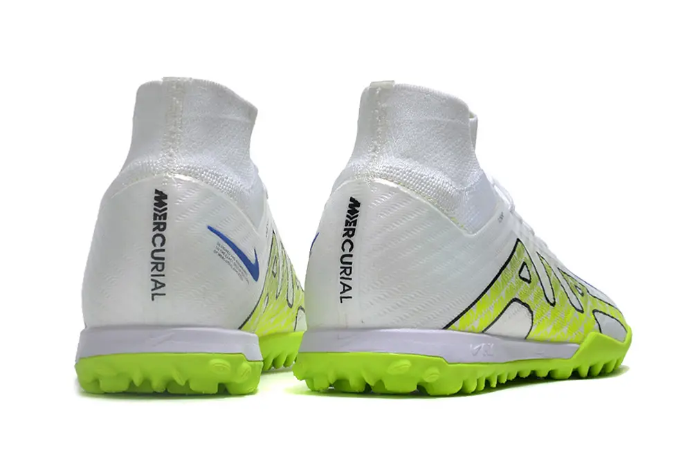 Nike Air Zoom Mercurial Superfly 9 Elite TF - White/Electric Lime/Blue Void