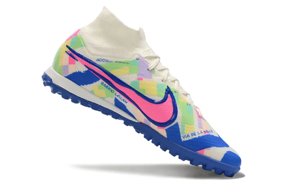 Nike Air Zoom Mercurial Superfly 9 Elite TF - White/Blue Lagoon/Pink Fusion
