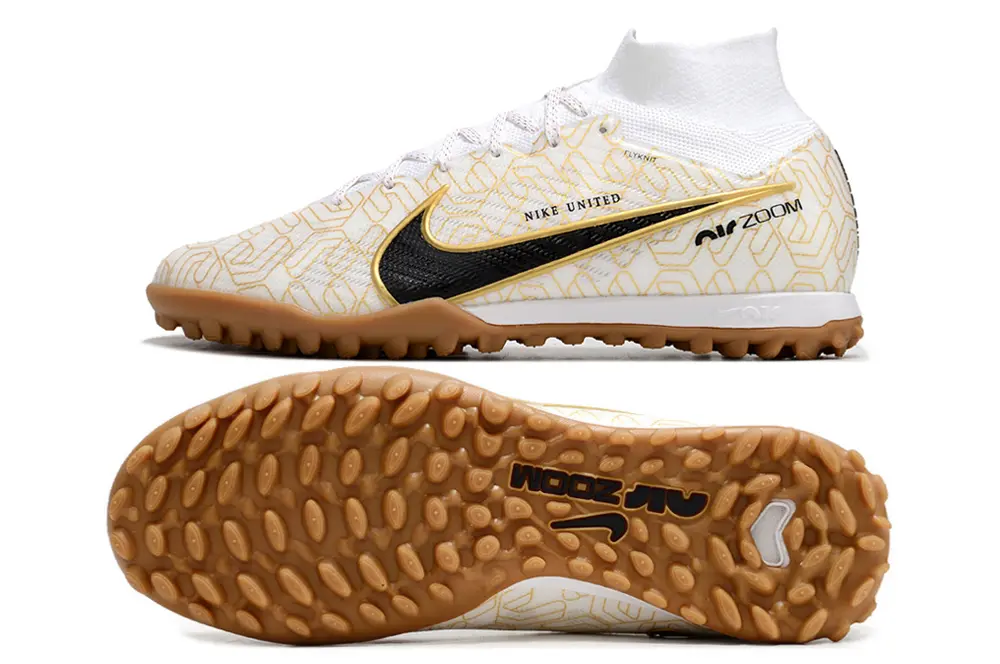 Nike Air Zoom Mercurial Superfly 9 Elite TF - White/Golden White/Black