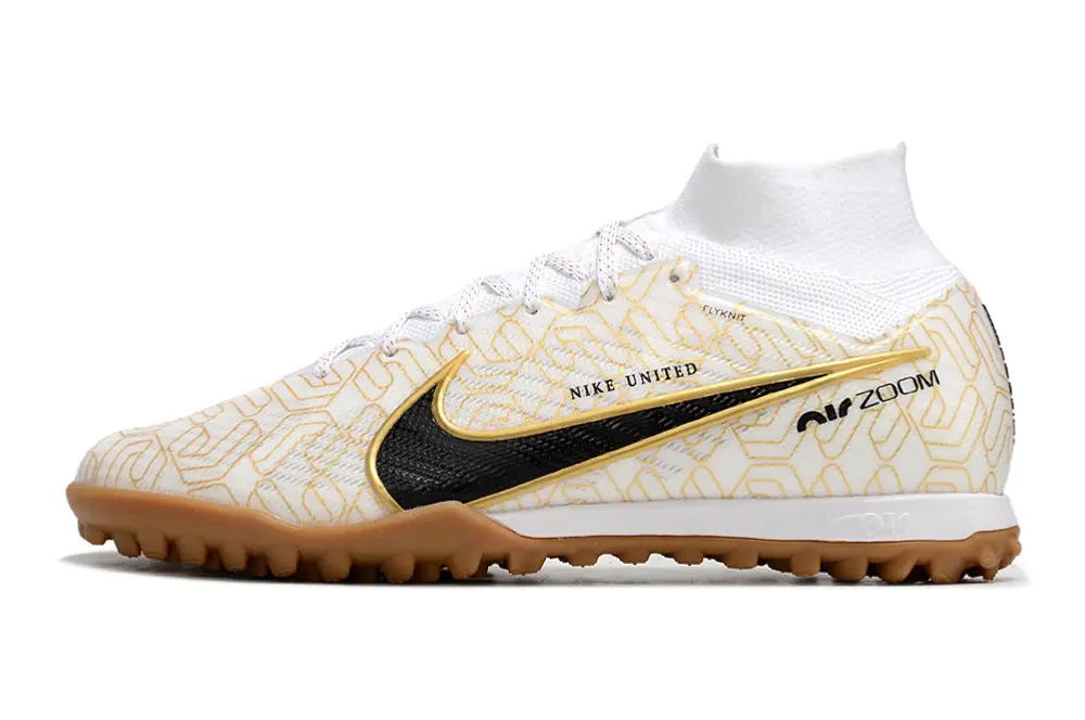 Nike Air Zoom Mercurial Superfly 9 Elite TF - White/Golden White/Black