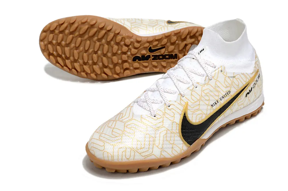Nike Air Zoom Mercurial Superfly 9 Elite TF - White/Golden White/Black