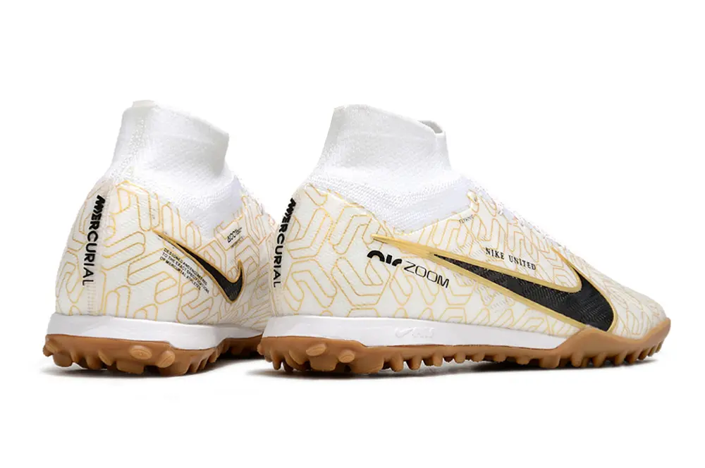 Nike Air Zoom Mercurial Superfly 9 Elite TF - White/Golden White/Black