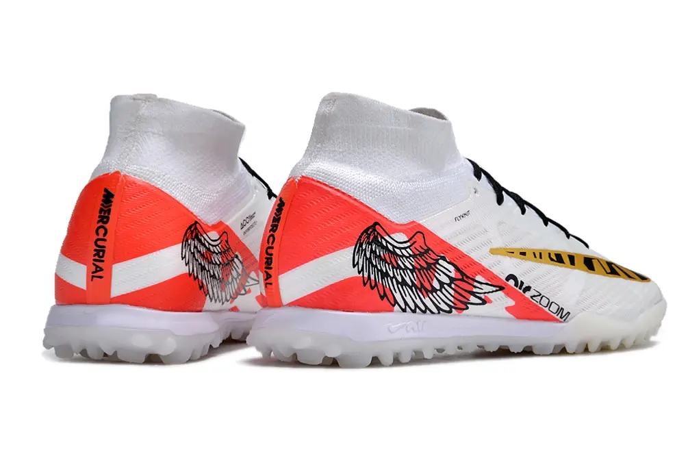 Nike Air Zoom Mercurial Superfly 9 Elite TF - White/Vibrant Red/Black
