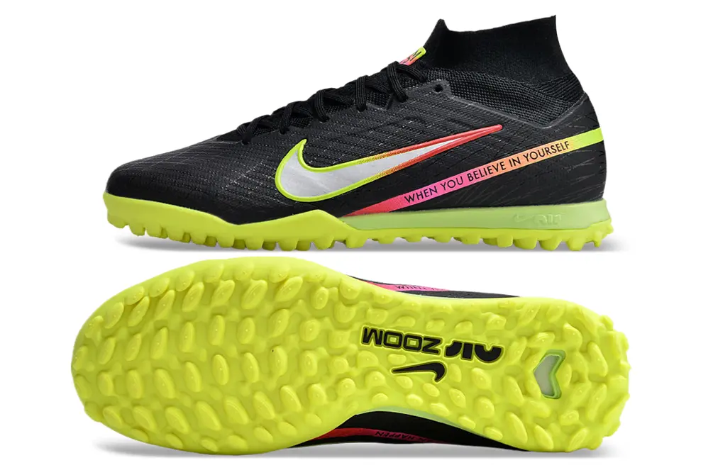 Nike Air Zoom Mercurial Superfly 9 Elite TF - Black/Lime Green/Hot Pink
