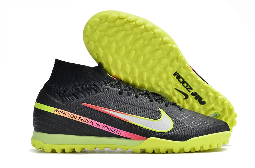 Nike Air Zoom Mercurial Superfly 9 Elite TF - Black/Lime Green/Hot Pink