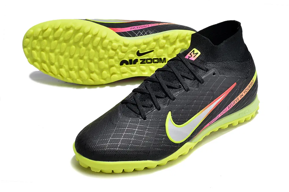 Nike Air Zoom Mercurial Superfly 9 Elite TF - Black/Lime Green/Hot Pink