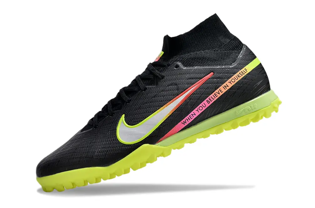 Nike Air Zoom Mercurial Superfly 9 Elite TF - Black/Lime Green/Hot Pink
