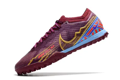 Kylian Mbappé x Nike Air Zoom Mercurial Vapor 15 Elite TF - Maroon/Gold/Blue