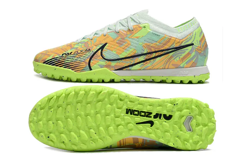 Nike Air Zoom Mercurial Vapor 15 Elite TF - Yellow/Lime Green/Coral Orange