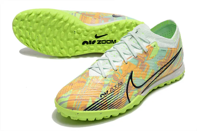 Nike Air Zoom Mercurial Vapor 15 Elite TF - Yellow/Lime Green/Coral Orange