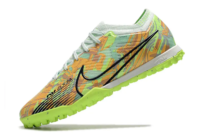 Nike Air Zoom Mercurial Vapor 15 Elite TF - Yellow/Lime Green/Coral Orange
