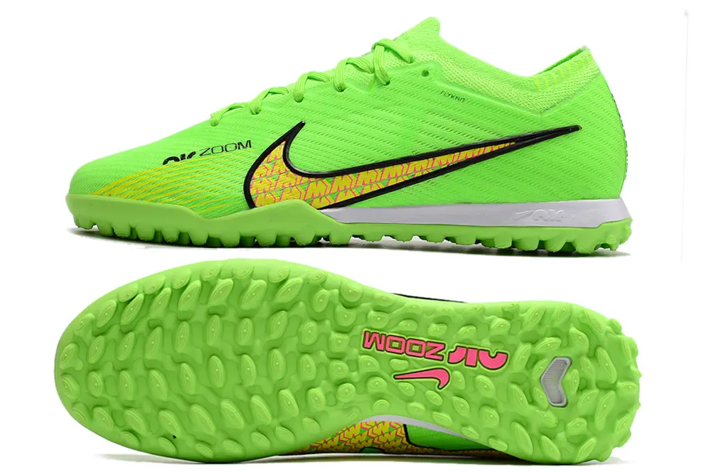 Nike Air Zoom Mercurial Vapor 15 Elite TF - Green/Electric Lime/Neon Pink