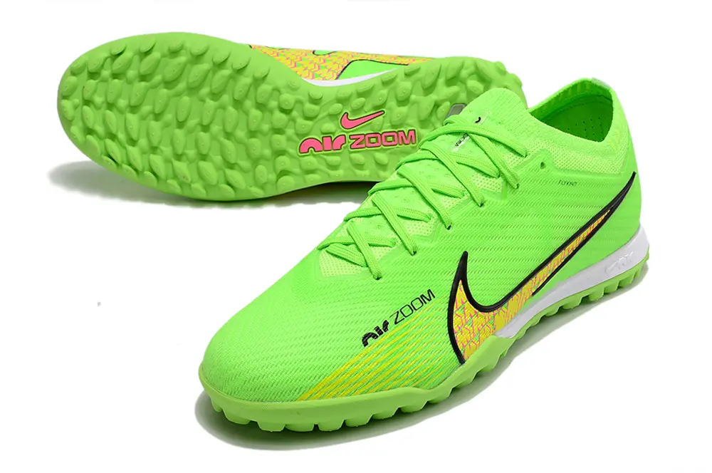 Nike Air Zoom Mercurial Vapor 15 Elite TF - Green/Electric Lime/Neon Pink