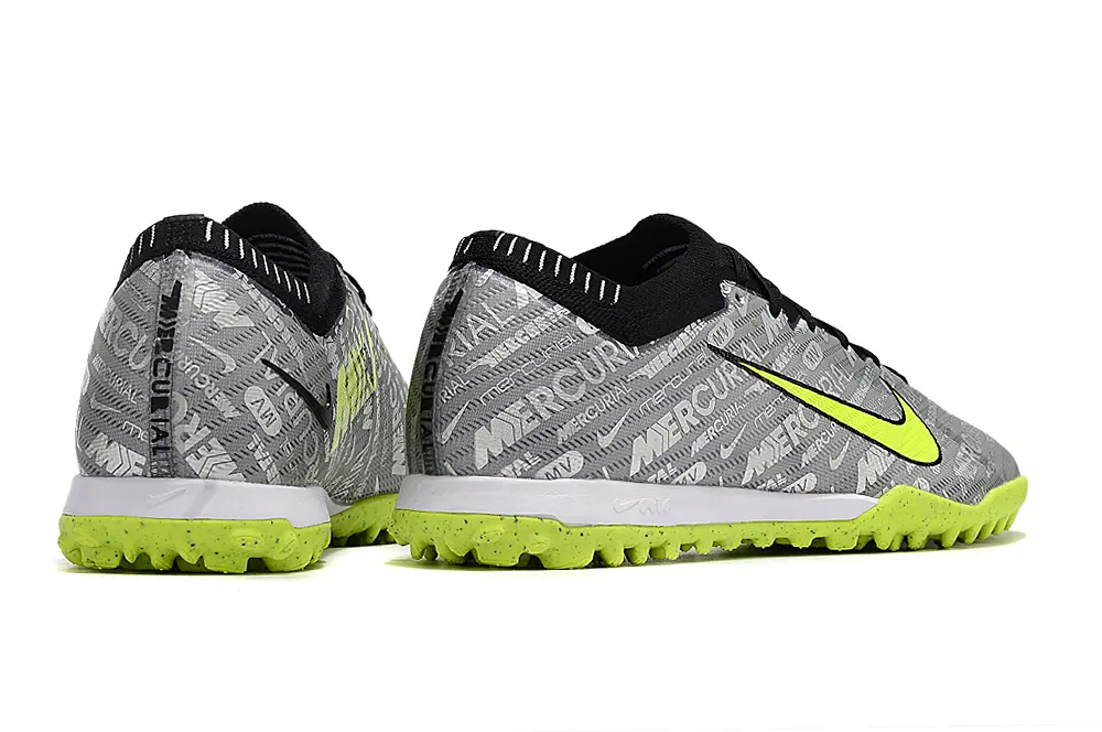 Nike Air Zoom Mercurial Vapor 15 Elite TF - Gray/Electric Yellow/Soft Silver