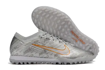Nike Air Zoom Mercurial Vapor 15 Elite TF - Silver/Iridescent Orange/Light Grey