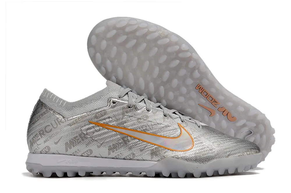Nike Air Zoom Mercurial Vapor 15 Elite TF - Silver/Iridescent Orange/Light Grey