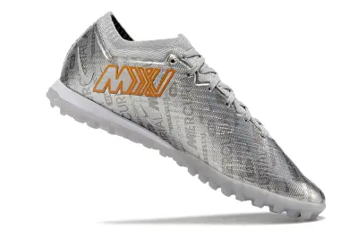 Nike Air Zoom Mercurial Vapor 15 Elite TF - Silver/Iridescent Orange/Light Grey