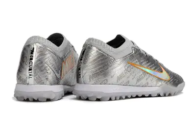 Nike Air Zoom Mercurial Vapor 15 Elite TF - Silver/Iridescent Orange/Light Grey