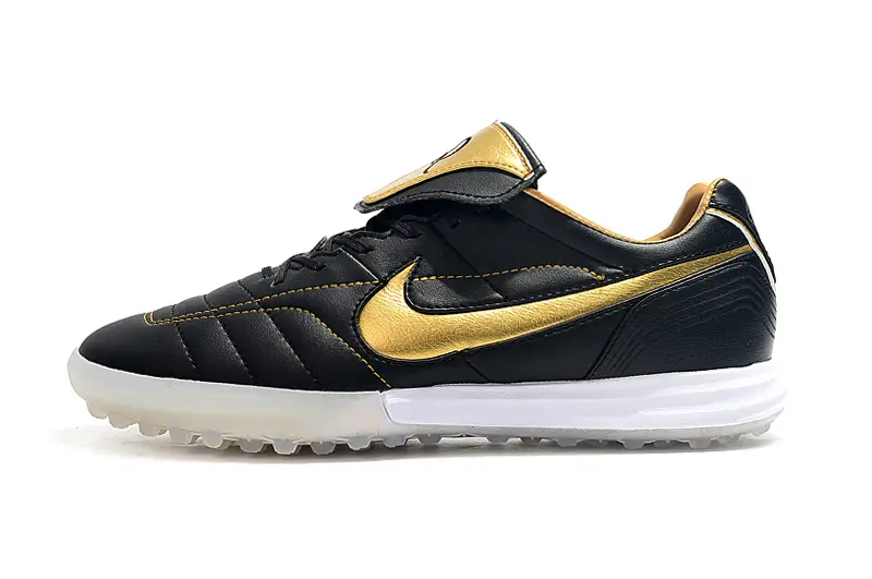 Nike Tiempo Legend 7 Elite R10 TF - Black/Gold Accent/White Sole