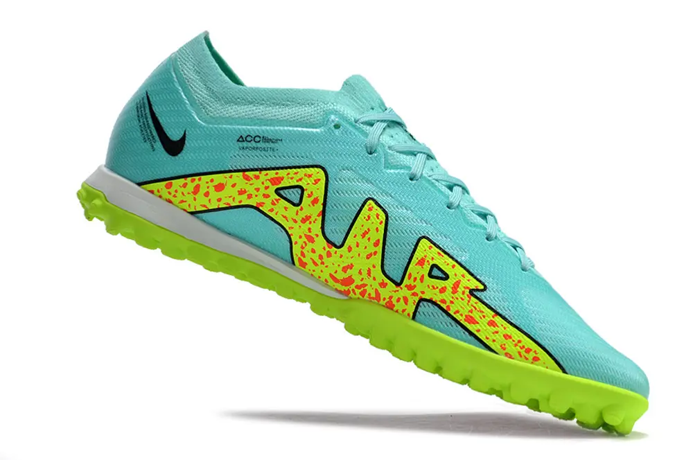 Nike Air Zoom Mercurial Vapor 15 Elite TF - Aqua/Lime Green/Hazard Yellow
