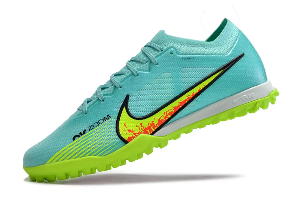 Nike Air Zoom Mercurial Vapor 15 Elite TF - Aqua/Lime Green/Hazard Yellow