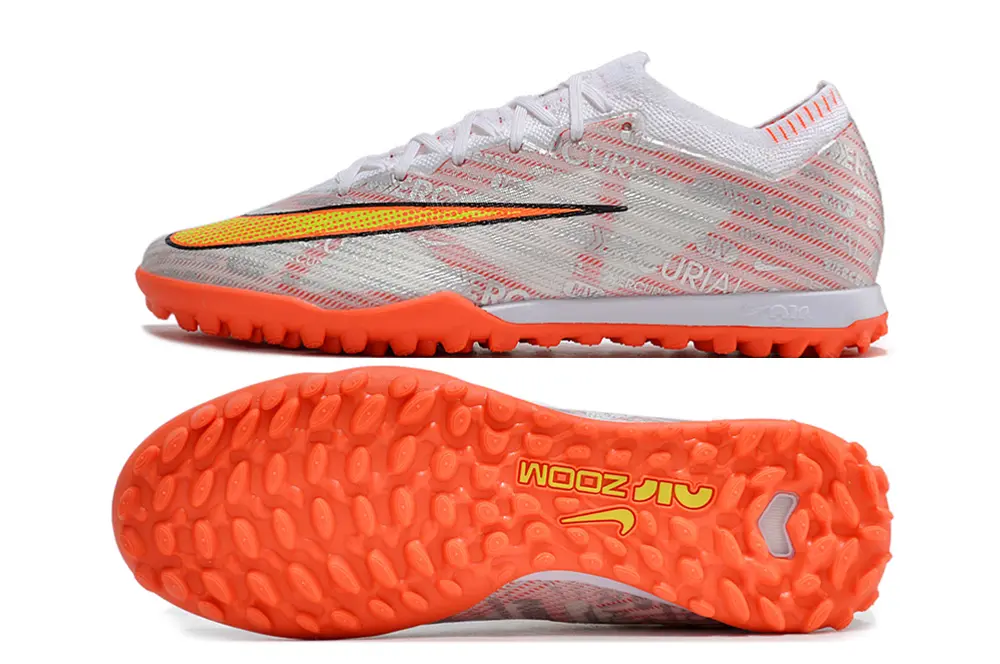 Nike Air Zoom Mercurial Vapor 15 Elite TF - White/Bright Orange/Nebula Grey