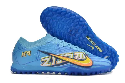 Kylian Mbappé x Nike Air Zoom Mercurial Vapor 15 Elite TF - Blue/Vibrant Azure/Neon Orange