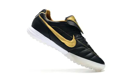 Nike Tiempo Legend 7 Elite R10 TF - Black/Gold Accent/White Sole