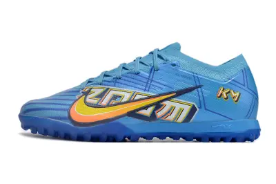 Kylian Mbappé x Nike Air Zoom Mercurial Vapor 15 Elite TF - Blue/Vibrant Azure/Neon Orange