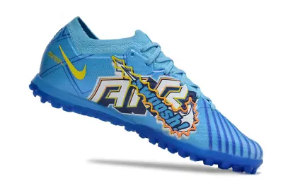 Kylian Mbappé x Nike Air Zoom Mercurial Vapor 15 Elite TF - Blue/Vibrant Azure/Neon Orange