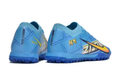 Kylian Mbappé x Nike Air Zoom Mercurial Vapor 15 Elite TF - Blue/Vibrant Azure/Neon Orange